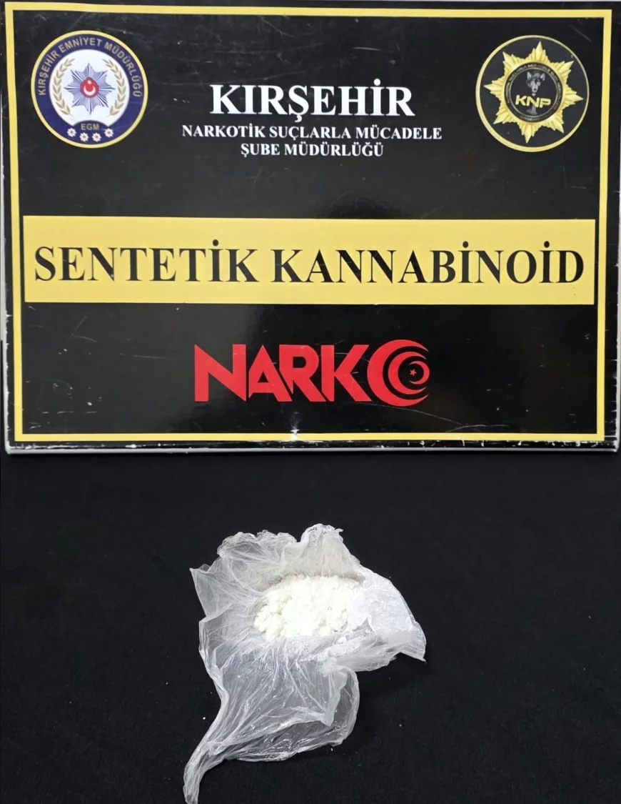 Kırşehir İl Emniyet Müdürlüğünün Uyuşturucu Operasyonunda Sentetik Kannabinoid Ele Geçirildi, 1 Şüpheli Tutuklandı