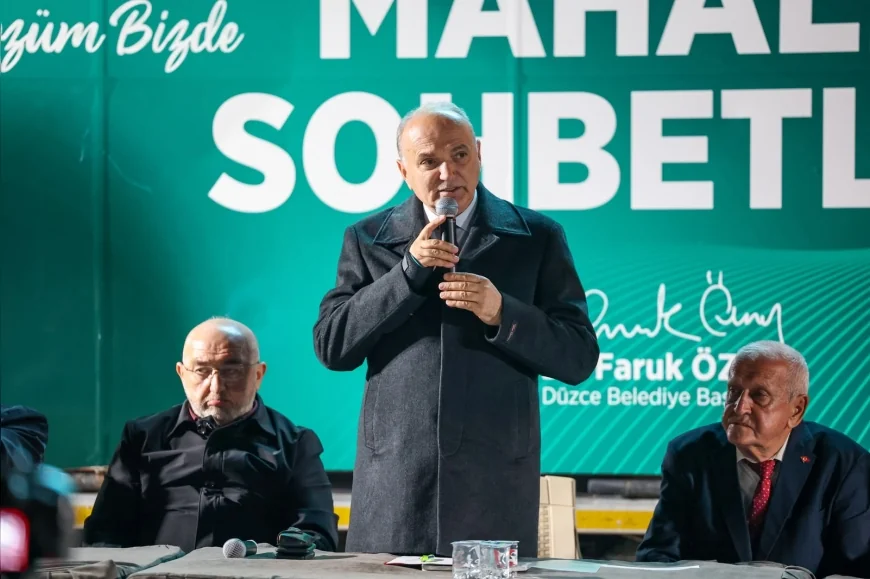 Düzce Belediye Başkanı Dr. Faruk Özlü Şıralık Mahallesi’nde Konuştu: “Düzce’nin Ne Sorunu Varsa Benim Sorunumdur”