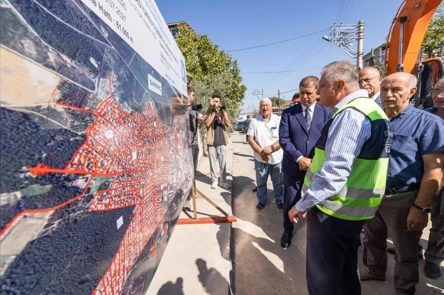İzmir Büyükşehir Belediyesi Sarnıç’ta 205 Milyon Liralık Yatırımla 75 Kilometrelik İçme Suyu Şebekesini Yeniledi