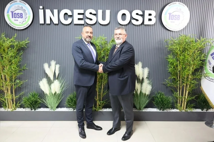 Kayseri İncesu OSB’de Yönetim Değişikliği: İrfan Püsküllü Görevini Mustafa Ateş’e Devretti