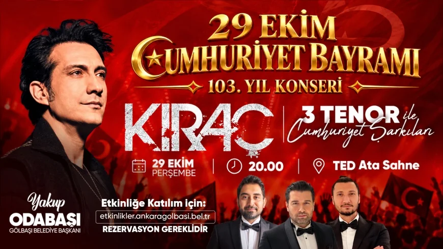 Gölbaşı Belediye Başkanı Yakup Odabaşı: “Cumhuriyetimizin 103. yılını aynı gurur ve heyecanla kutluyoruz”