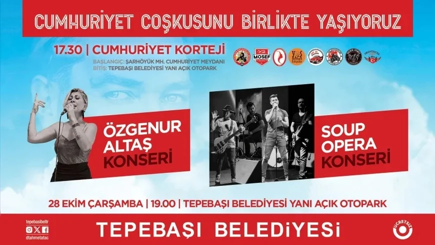 Tepebaşı Belediye Başkanı Dt. Ahmet Ataç: “Cumhuriyet sevincimizi ve birlikteliğimizi hep birlikte büyütelim”