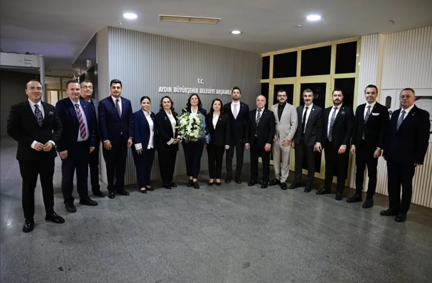 Aydın Büyükşehir Belediye Başkanı Özlem Çerçioğlu'na Aydın Sanayi Odası Yönetiminden Nezaket Ziyareti