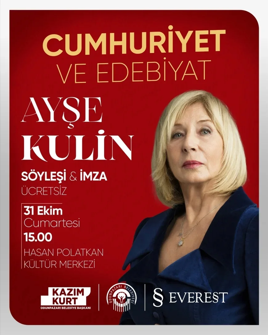 ODUNPAZARI’NDA AYŞE KULİN RÜZGÂRI ESECEK: CUMHURİYET VE EDEBİYAT SÖYLEŞİSİ OKURLARI BULUŞTURACAK