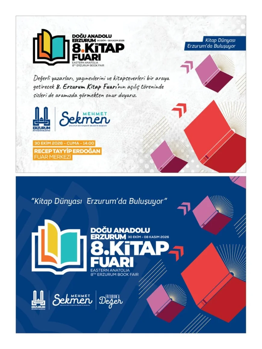 Erzurum’da Doğu Anadolu 8’inci Kitap Fuarı 30 Ekim’de kapılarını açıyor