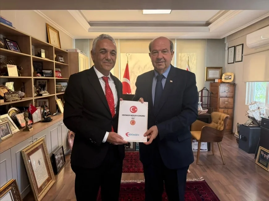 Hekimlik Meslek Yasası Taslağı Ersin Tatar’a Sunuldu: “Hedefimiz Tıbbı ve İnsanlığı Zirveye Çıkarmak”