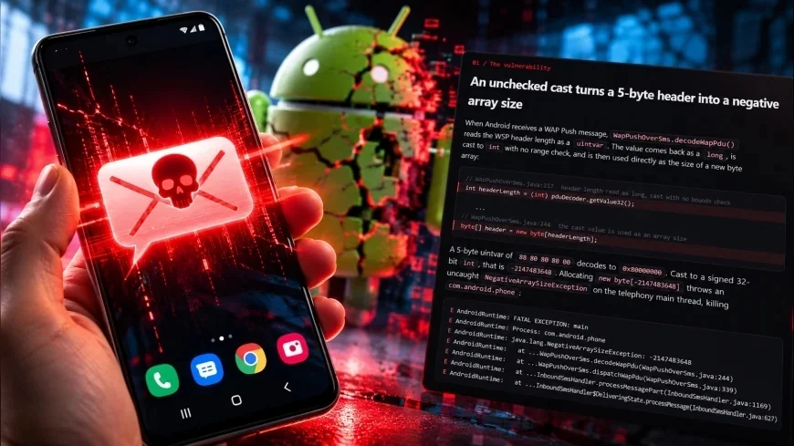 Android Telefonlarda SMS of Death Tehlikesi: Tek Bir Mesaj Telefon Görüşmelerini Kesebiliyor