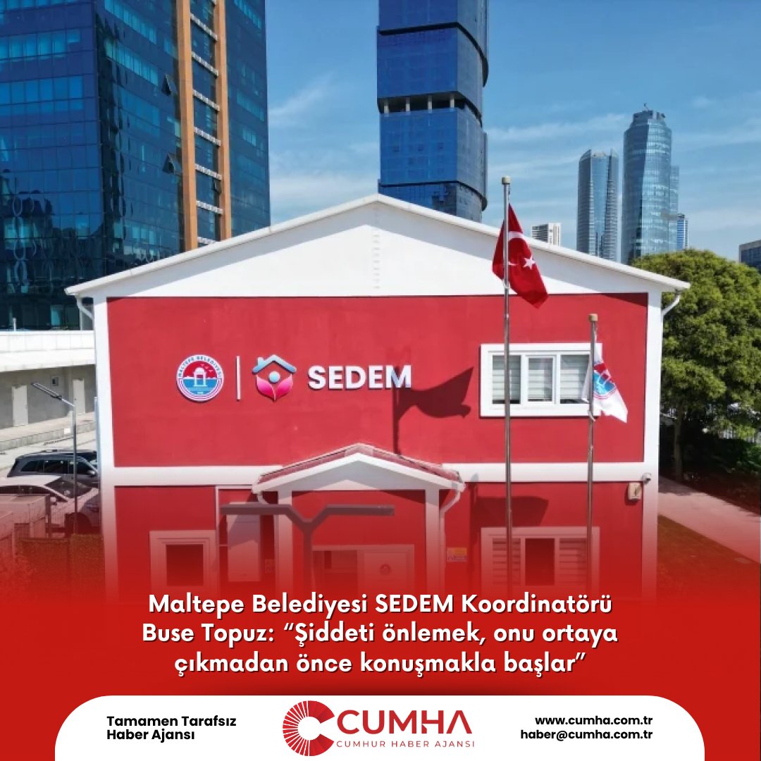 Maltepe Belediyesi SEDEM Koordinatörü Buse Topuz: “Şiddeti önlemek, onu ortaya çıkmadan önce konuşmakla başlar”