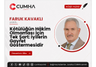 Kötülüğün Hâkim Olmaması İçin Tek Şart: İyilerin Gayret Göstermesidir