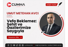Vefa Beklemez: Şehit ve Gazilerimize Saygıyla