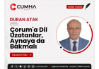 Çorum'a Dil Uzatanlar, Aynaya da Bakmalı