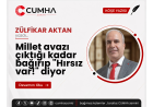Millet avazı çıktığı kadar bağırıp "Hırsız var!" diyor
