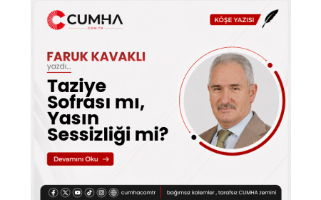 Taziye Sofrası mı, Yasın Sessizliği mi?