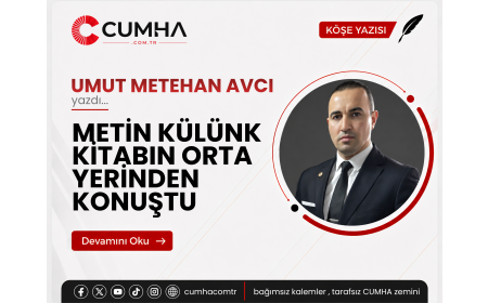 METİN KÜLÜNK KİTABIN ORTA YERİNDEN KONUŞTU