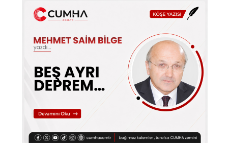 BEŞ AYRI DEPREM…