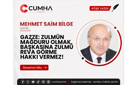 GAZZE: ZULMÜN MAĞDURU OLMAK, BAŞKASINA ZULMÜ REVA GÖRME HAKKI VERMEZ!