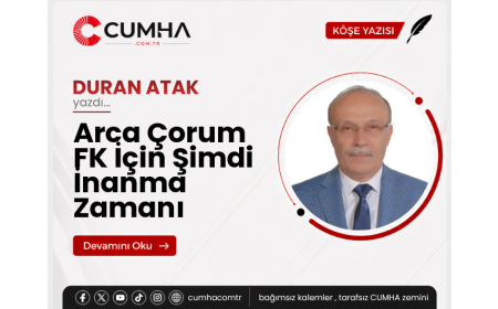 Arca Çorum FK İçin Şimdi İnanma Zamanı