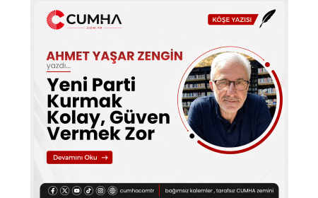 Yeni Parti Kurmak Kolay, Güven Vermek Zor