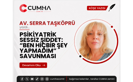 PSİKİYATRİK SESSİZ ŞİDDET: “BEN HİÇBİR ŞEY YAPMADIM” SAVUNMASI