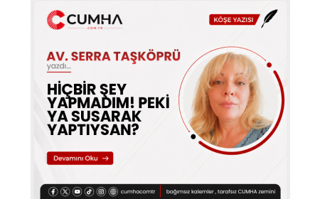 HİÇBİR ŞEY YAPMADIM! PEKİ YA SUSARAK YAPTIYSAN?