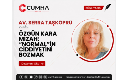 ÖZGÜN KARA MİZAH: “NORMAL”İN CİDDİYETİNİ BOZMAK