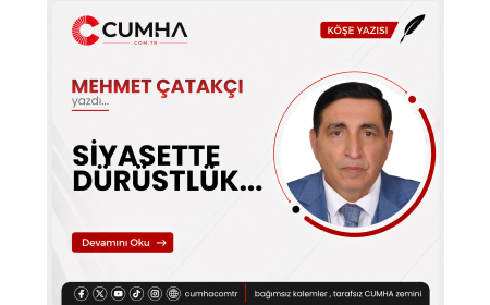 SİYASETTE DÜRÜSTLÜK...