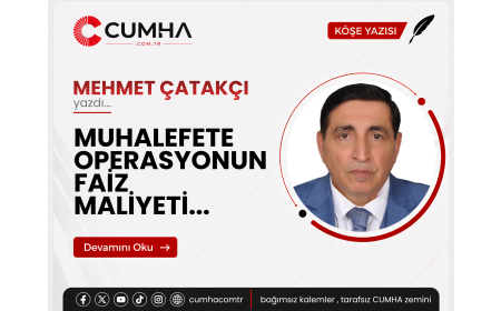 MUHALEFETE OPERASYONUN FAİZ MALİYETİ...