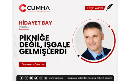 PİKNİĞE DEĞİL, İŞGALE GELMİŞLERDİ