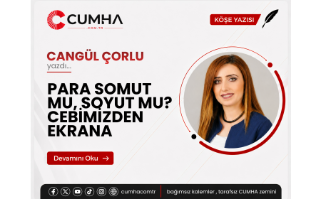 PARA SOMUT MU, SOYUT MU? CEBİMİZDEN EKRANA