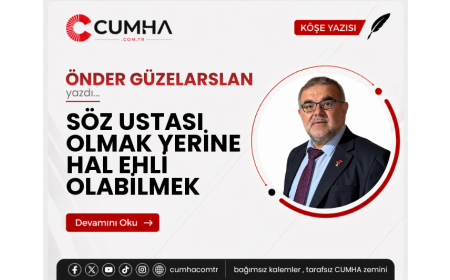 SÖZ USTASI OLMAK YERİNE HAL EHLİ OLABİLMEK