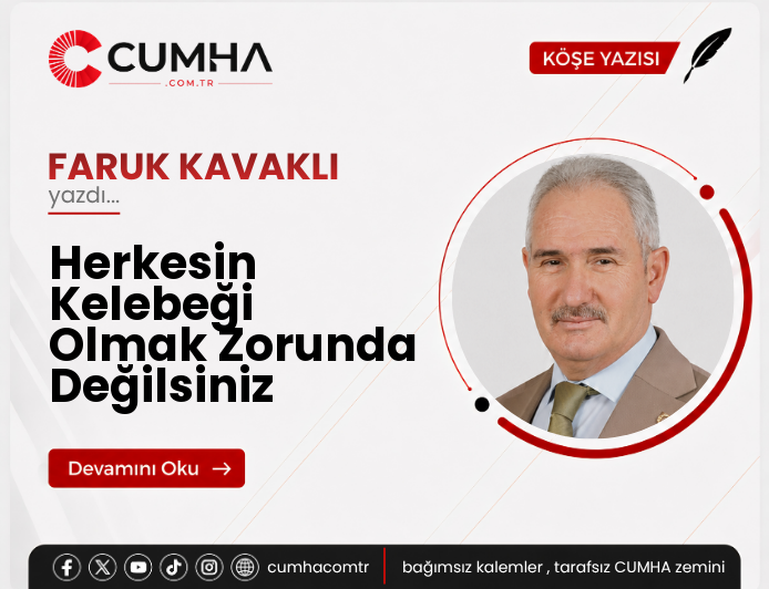 Herkesin Kelebeği Olmak Zorunda Değilsiniz