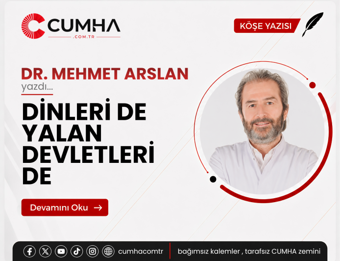 DİNLERİ DE YALAN DEVLETLERİ DE