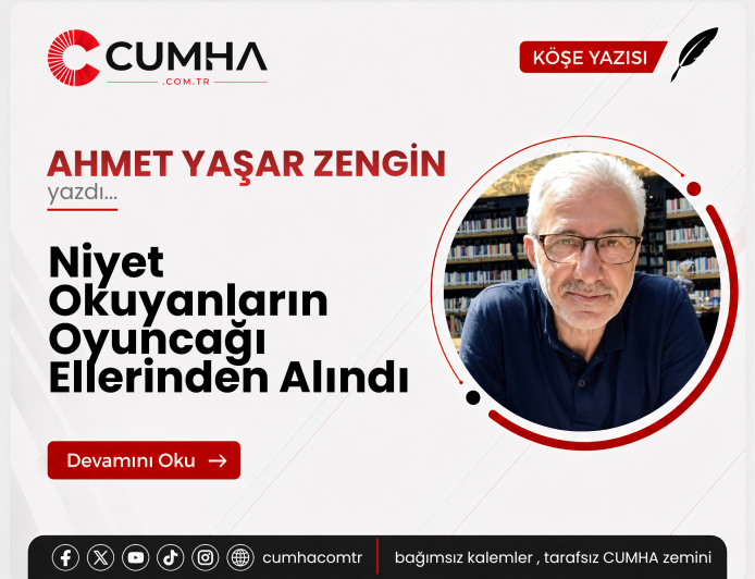 Niyet Okuyanların Oyuncağı Ellerinden Alındı