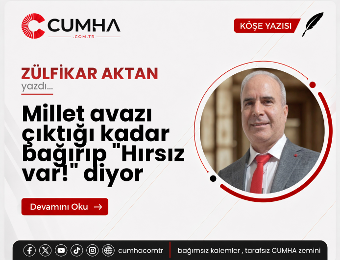 Millet avazı çıktığı kadar bağırıp "Hırsız var!" diyor