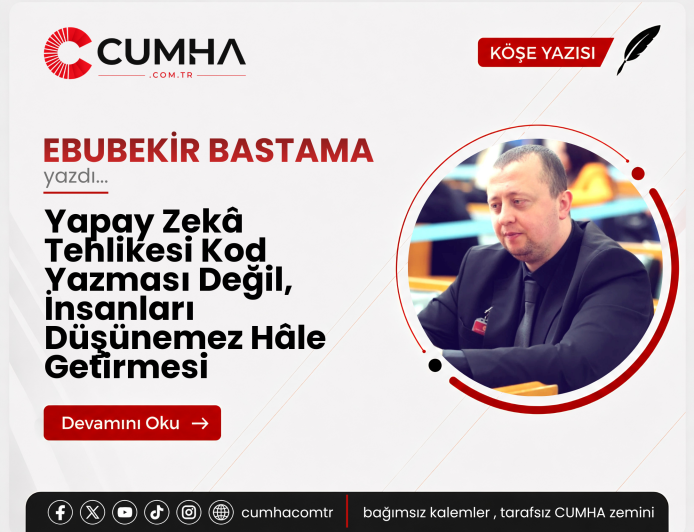 Yapay Zekâ Tehlikesi Kod Yazması Değil, İnsanları Düşünemez Hâle Getirmesi