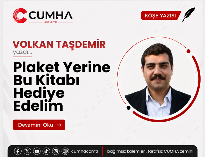 Plaket Yerine Bu Kitabı Hediye Edelim