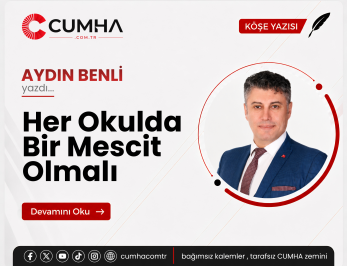 Her Okulda Bir Mescit Olmalı