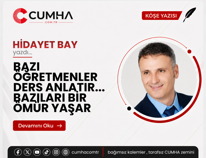 BAZI ÖĞRETMENLER DERS ANLATIR... BAZILARI BİR ÖMÜR YAŞAR