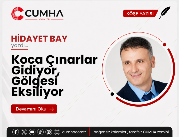 Koca Çınarlar Gidiyor, Gölgesi Eksiliyor