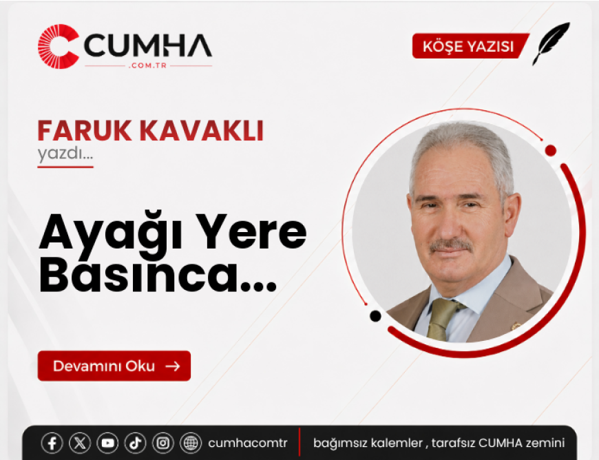 Ayağı Yere Basınca...
