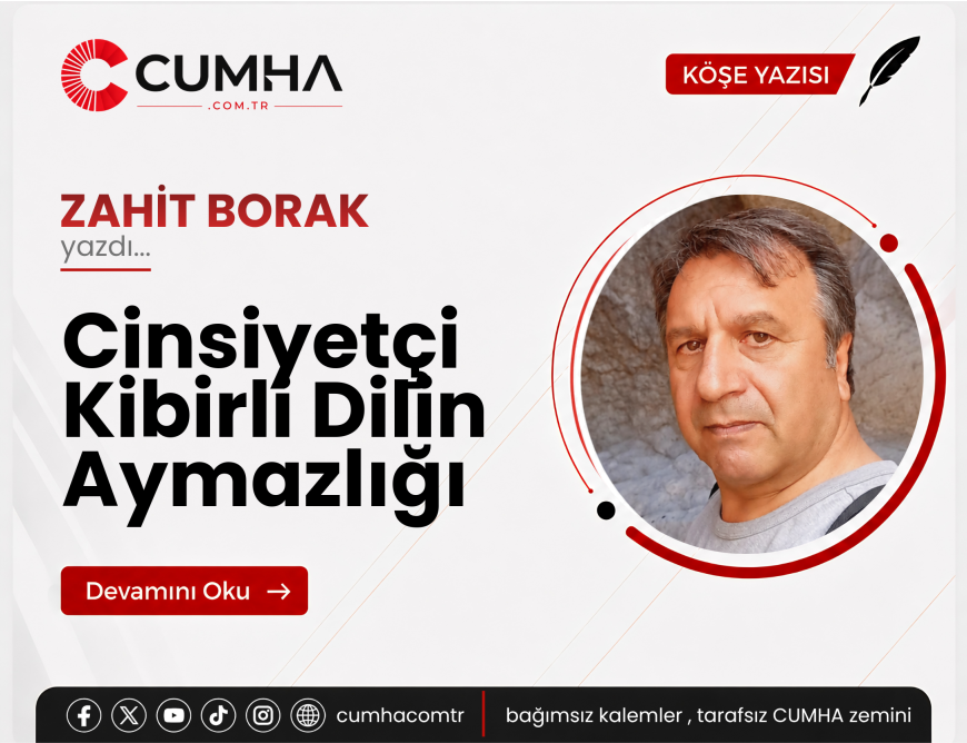 Cinsiyetçi Kibirli Dilin Aymazlığı
