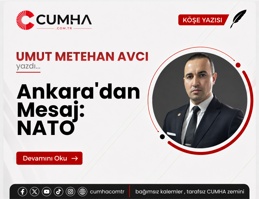 Ankara'dan Mesaj: NATO