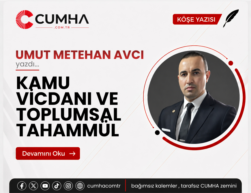 KAMU VİCDANI VE TOPLUMSAL TAHAMMÜL