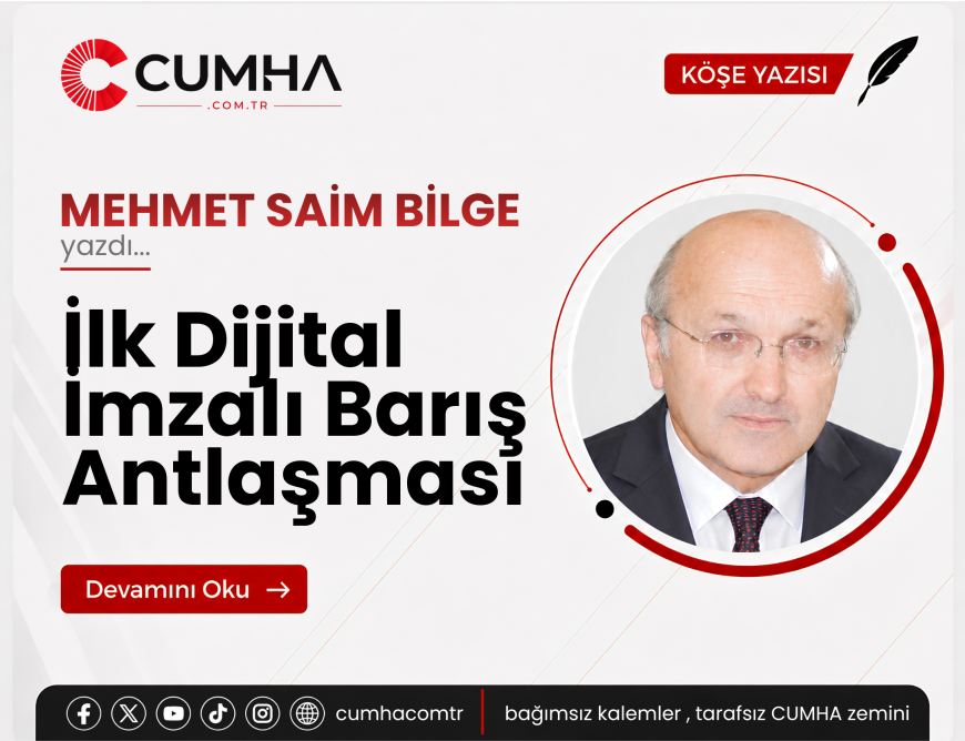 İlk Dijital İmzalı Barış Antlaşması