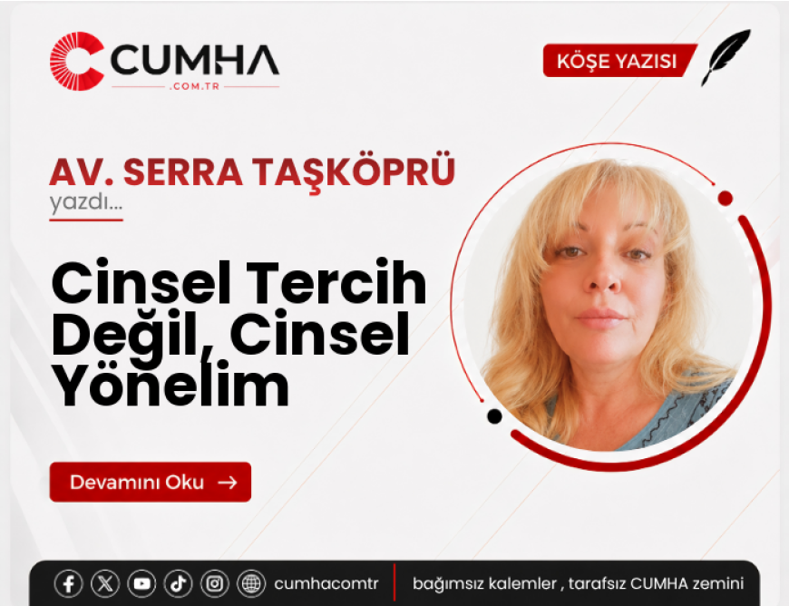 Cinsel Tercih Değil, Cinsel Yönelim