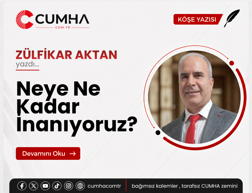 Neye Ne Kadar İnanıyoruz?