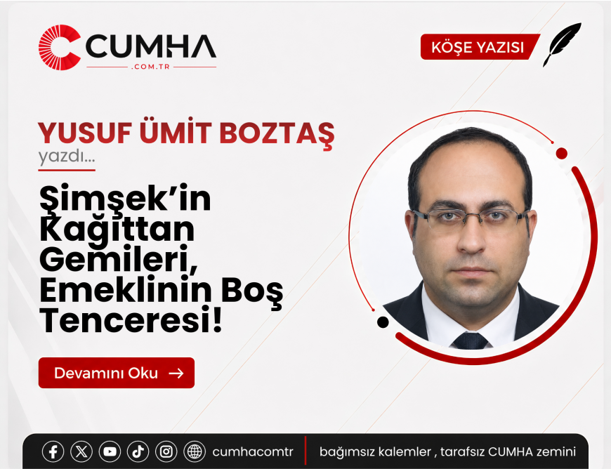 Şimşek’in Kağıttan Gemileri, Emeklinin Boş Tenceresi!