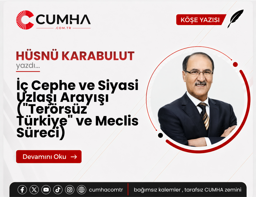 İç Cephe ve Siyasi Uzlaşı Arayışı ("Terörsüz Türkiye" ve Meclis Süreci)