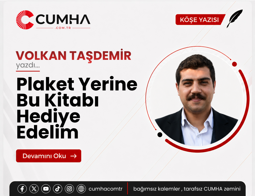 Plaket Yerine Bu Kitabı Hediye Edelim