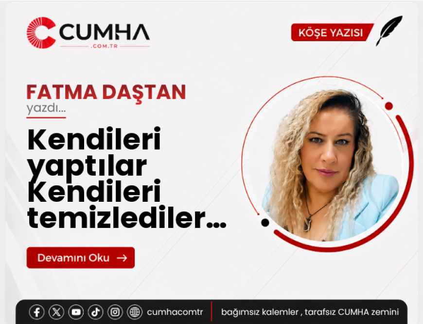 Kendileri yaptılar Kendileri temizlediler…